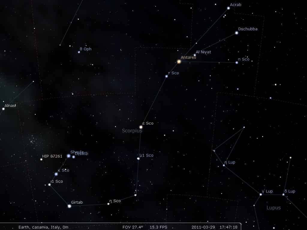 La costellazione dello Scorpione - Astronomia.com